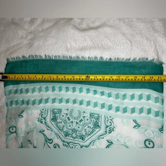 💥3/$20 Charming Charlie Scarves Bundle Pink & Teal- OR use as table runners - Picture 9 of 15